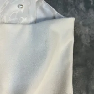 NEW Lulus Beaming Perfection White Pearl Organza Tie-Strap Mini Dress Size XL thumbnail 16