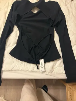 NWT Garage Long Sleeve Open Back Top thumbnail 2