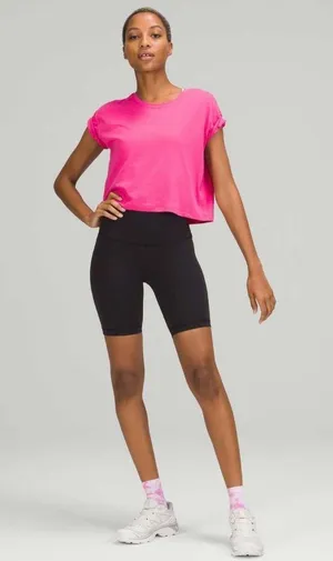 Lululemon Cates Tee Sonic Pink 6 thumbnail 8