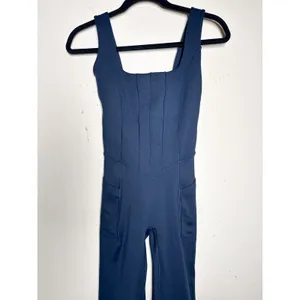NWT POPFLEX High Society Corset Jumpsuit XS Extra Tall 35" Cosmic Navy thumbnail 7