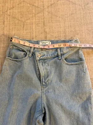 Abercrombie Curve Love 90s Straight Ultra High Rise Jeans 28 6L thumbnail 7