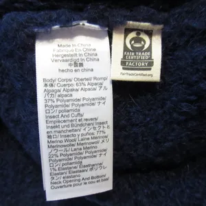 NWT Alexa Chung for Madewell Bobbie Sweater in Navy Blue Alpaca Boucle M thumbnail 10