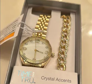 Time and Tru Gold Watch and Bracelet Set Elegant Accessories thumbnail 13