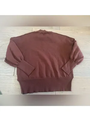 Sweater Set Women's Two Piece Long Sleeve Knit Top Brown thumbnail 6