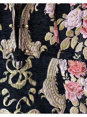 NWT For Love & Lemons S M 4 6 Brocade Tapestry Mini Dress Jacquard Sheath Floral thumbnail 9