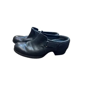 Merrell womens black leather mule clogs shoes 9 SKU 6830 thumbnail 4