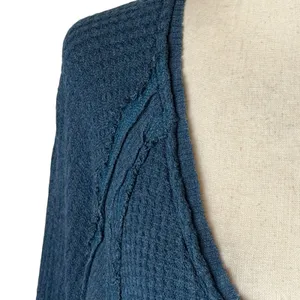 Free‎ People We The Free Catalina Thermal Top Women Medium Blue Boho Festival thumbnail 4