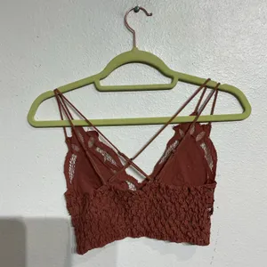 Free People One Copper Adella Crochet Lace Bralette Sz S thumbnail 10