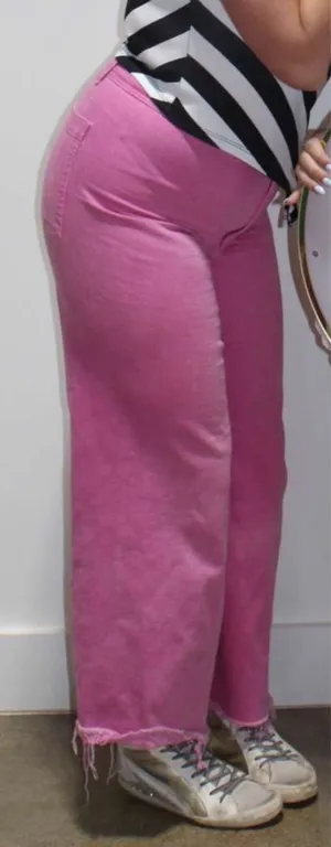 Pink ZARA Jeans Marine Straight thumbnail 1