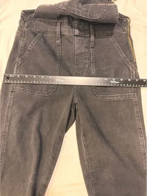 Madewell Black Denim Jean Overalls S Cabincore Minimalist Workwear Granola Girl thumbnail 7