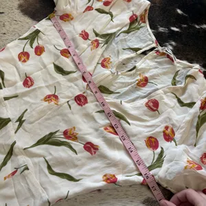 REFORMATION Nantes Dress in the Bianca Tulip Print Midi Size‎ 10 thumbnail 14