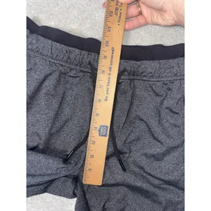 Lululemon double waistband slim tapered leg pants dark gray medium womens *flaw thumbnail 7
