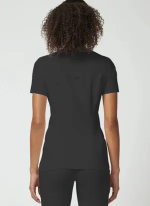 Cherokee iFlex V-Neck Knit Panel Scrub Top thumbnail 3