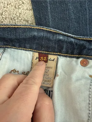 7 For All Mankind Boycut Jeans Bootcut Medium Wash Denim Size 32 thumbnail 11