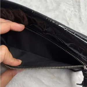 Coach Black Patent Leather Wristlet thumbnail 8