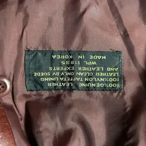 Vintage 70s Genuine Leather Burgundy Jacket thumbnail 5