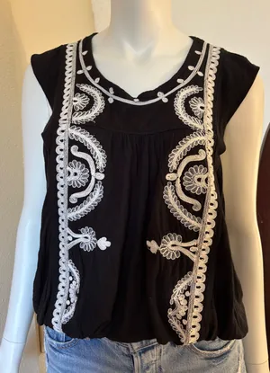 Free People Embroidered Top thumbnail 1