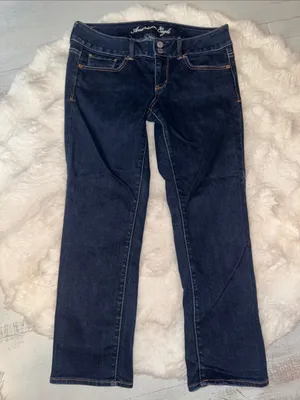 American Eagle Outfitters Women's Dark Indigo Artist Jeans thumbnail 7