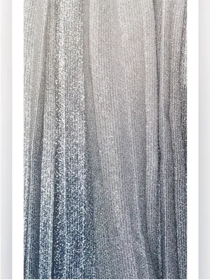 NEW Line & Dot Oracle Maxi Dress Denim Blue Halter Tiered Ruffle Formal Gown thumbnail 7