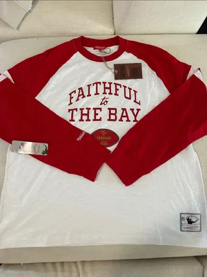 Mitchell & Ness Scarlet San Francisco 49ers Slub Long Sleeve T-Shirt, 2X, NWT thumbnail 3