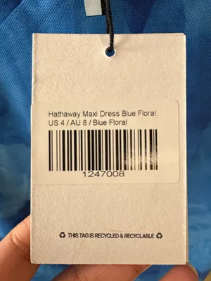 NWT Princess Polly Hathaway Maxi Dress Blue Floral US 4 thumbnail 8