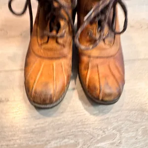 Merrell Chateau Mid Lace Fur Lined Lace Up Boots Brown Women US 7 Brown Oak‎ thumbnail 2
