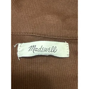 Madewell Women's Brown Collared Long Sleeve Button Down Tee T-Shirt Blouse Top S thumbnail 4