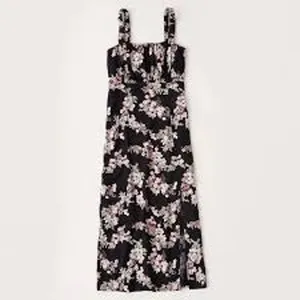ABERCROMBIE & FITCH Midi Slip Dress Milkmaid Babydoll Moody Floral Size Small S thumbnail 2