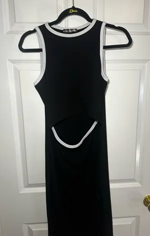 Black jersey dress Size M thumbnail 1