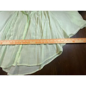 Anthropologie Maeve Brynna Light Green Button up Blouse Dolman Sleeve Women's XS thumbnail 8