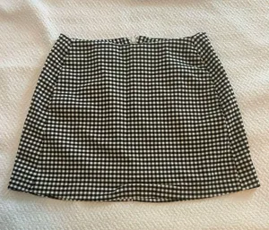 Urban Outfitters Black Gingham Mini Skirt thumbnail 1