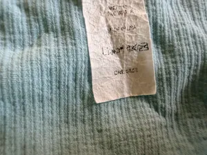 Jordyn Jagger Baby Blue Ribbed Cropped Top One Size Size XS thumbnail 4