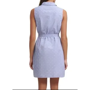 Tommy Hilfiger Women Sleeveless Blue White Polka Dot Dress Sz 14 MSRP‎ 89.00 thumbnail 2