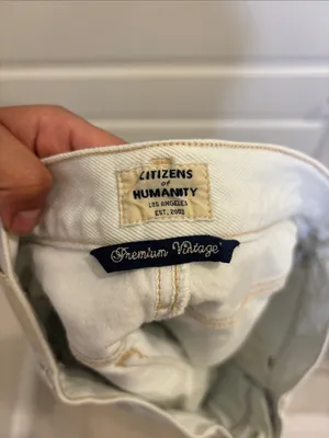 Citizens of Humanity Premium Vintage White Denim Mini Skirt Size 25 thumbnail 2