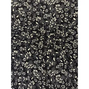 Free People Jessie Black Cream Ditzy Floral Smock Puff Sleeve Dress 90’s SZ 12 thumbnail 6