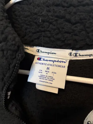 Champion Black Sherpa Quarter Zip thumbnail 3