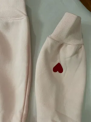 PARKE Valentine’s Varsity Mockneck Crewneck Pullover Sweatshirt Peony Crimson S thumbnail 10