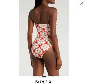 Farm Rio Summer Beach Belted One Piece thumbnail 2