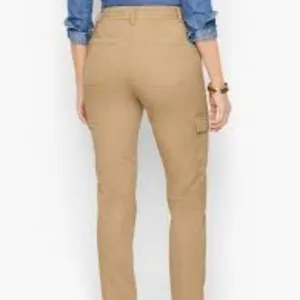 Talbots Cargo Pants Womens‎ Size 6 Beige Khaki Slim Straight Leg Utility thumbnail 4