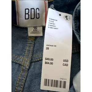 BDG‎ Urban Outfitters Womens High Rise Wide Leg Jeans Medium Wash Blue Size 28 thumbnail 9
