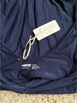 Aerie Smoothez Navy Bodysuit NWT thumbnail 4