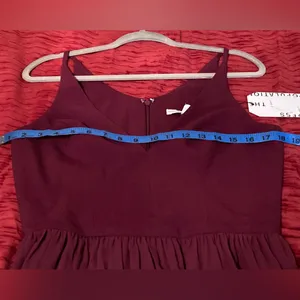 NWT Dress the Population Alicia Dress Burgundy – Size Medium thumbnail 11