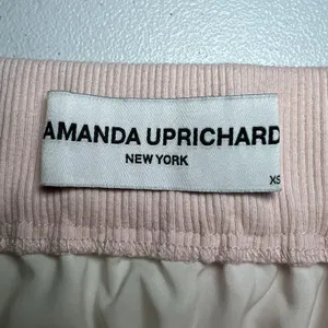 Amanda Uprichard Frankie Mini Skirt Size XS Revolve‎ Pink And White Side Pockets thumbnail 3
