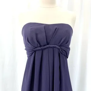 Vineyard‎ Collection Women 4 Bridesmaid Dress Strapless Purple Twist Chiffon thumbnail 5