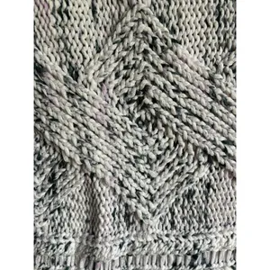 Joie Textured Chunky Knit V-Neck Sweater 100% Cotton Cozy Cottage Medium thumbnail 7