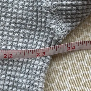 OFFLINE by Aerie Gray Waffle Knit Henley Long Sleeve Shirt S thumbnail 10