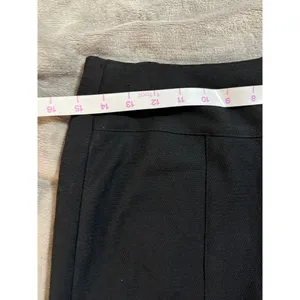 Anthropologie Eva Franco Black Leather Pencil Skirt Size 4 Professional‎ thumbnail 6