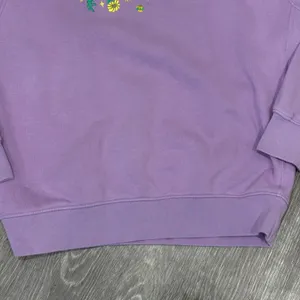 Nike Unisex Floral Embroidered Crewneck Sweatshirt Lavender Purple Large Cottage thumbnail 5