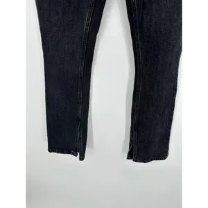Abercrombie & Fitch The Skinny High Rise‎ Black Ankle Slit Jeans 25/0S DZ15 thumbnail 3