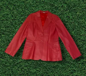 Tommy Bahama Red Leather Coat thumbnail 1